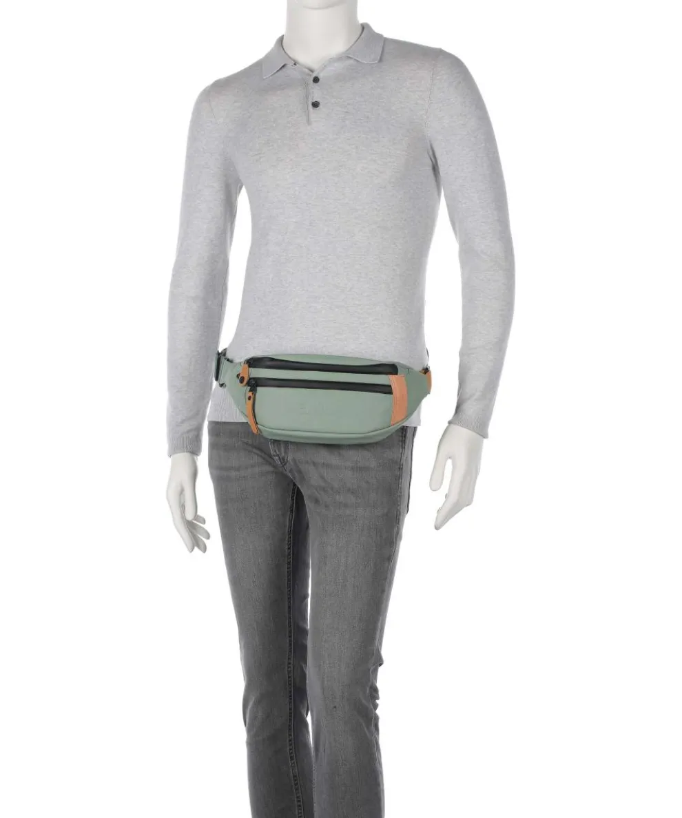 Japan Ichikawa Gürteltasche Canvas grünblau