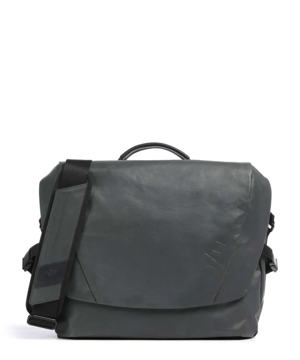 Japan RE Yamakuni RE Kuriertasche 13″ recyceltes Nylon dunkelgrau