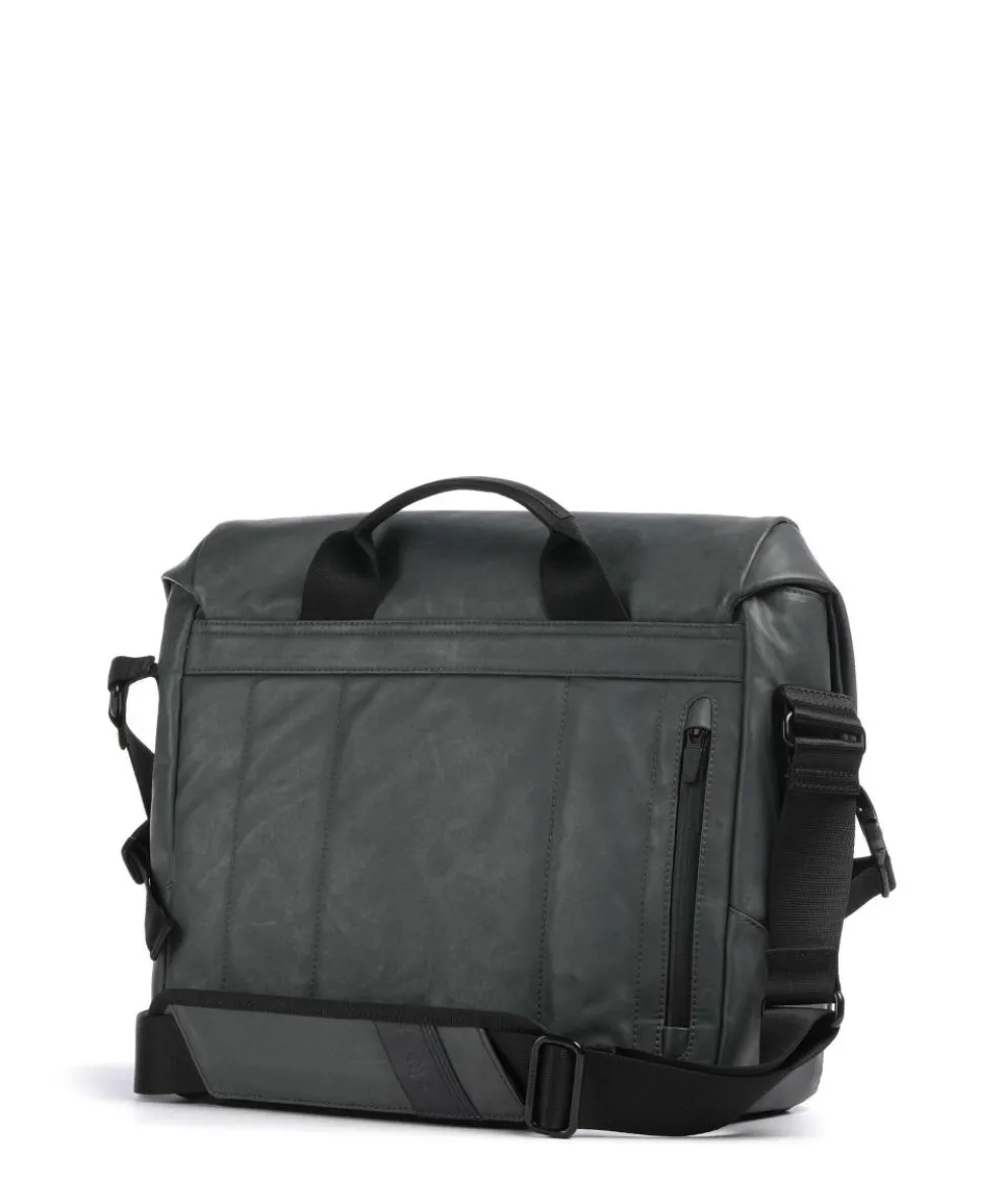 Japan RE Yamakuni RE Kuriertasche 13″ recyceltes Nylon dunkelgrau