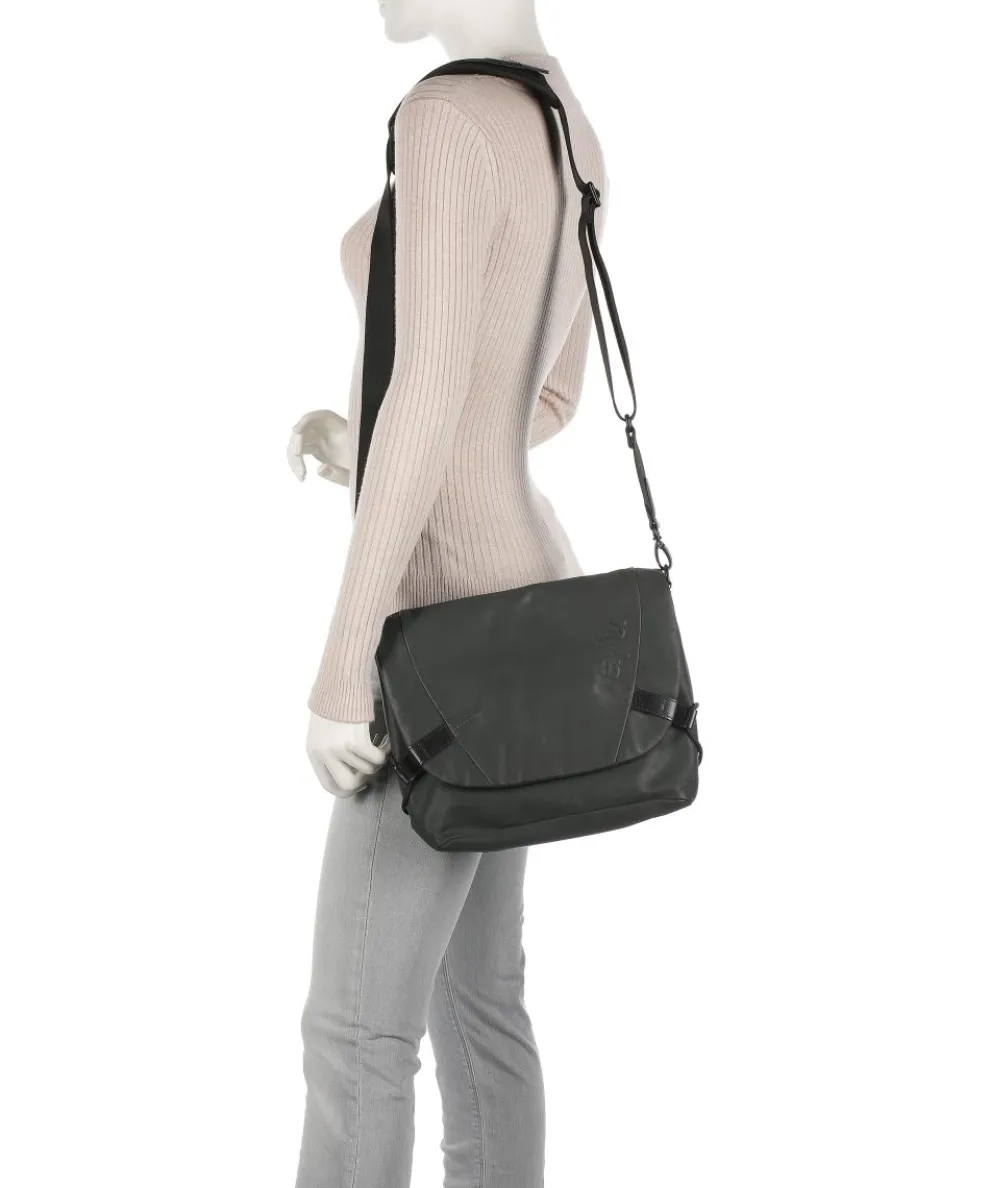 Japan Sendai Kuriertasche Bio-Baumwolle dunkelgrau