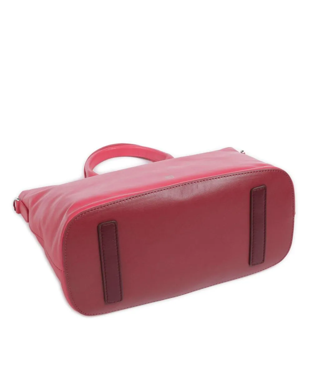 Jaqueline Handtasche fein genarbtes Kalbsleder pink