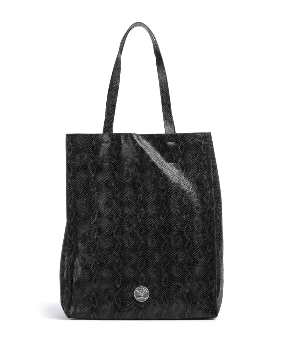 Jeans Confetto Boa Liv Shopper Lederimitat schwarz