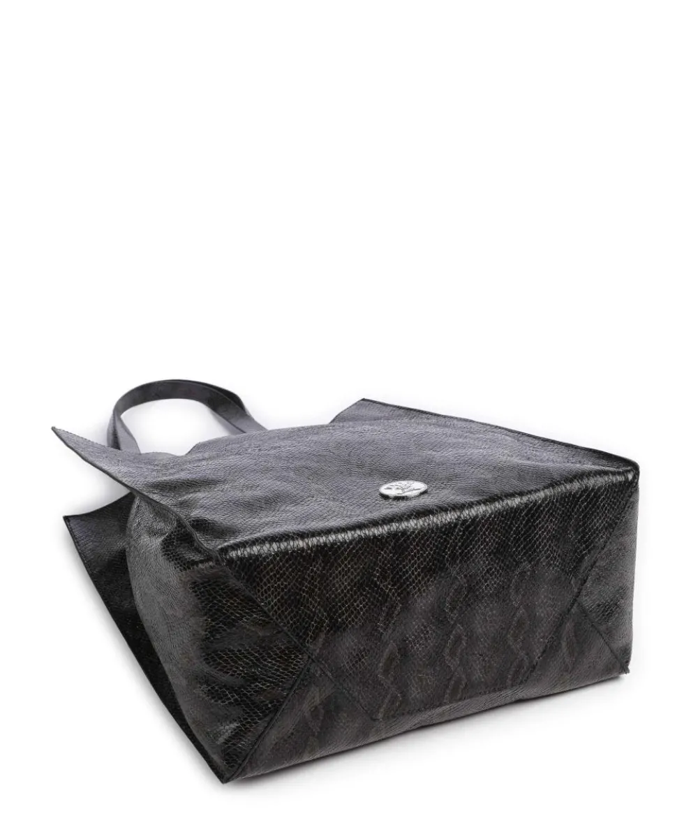 Jeans Confetto Boa Liv Shopper Lederimitat schwarz