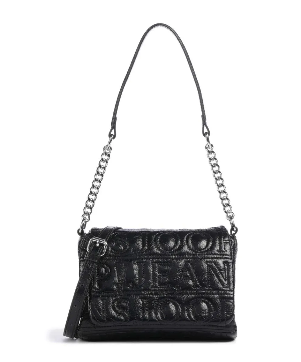 Jeans Iniziale Spiega Solar Schultertasche Lederimitat schwarz