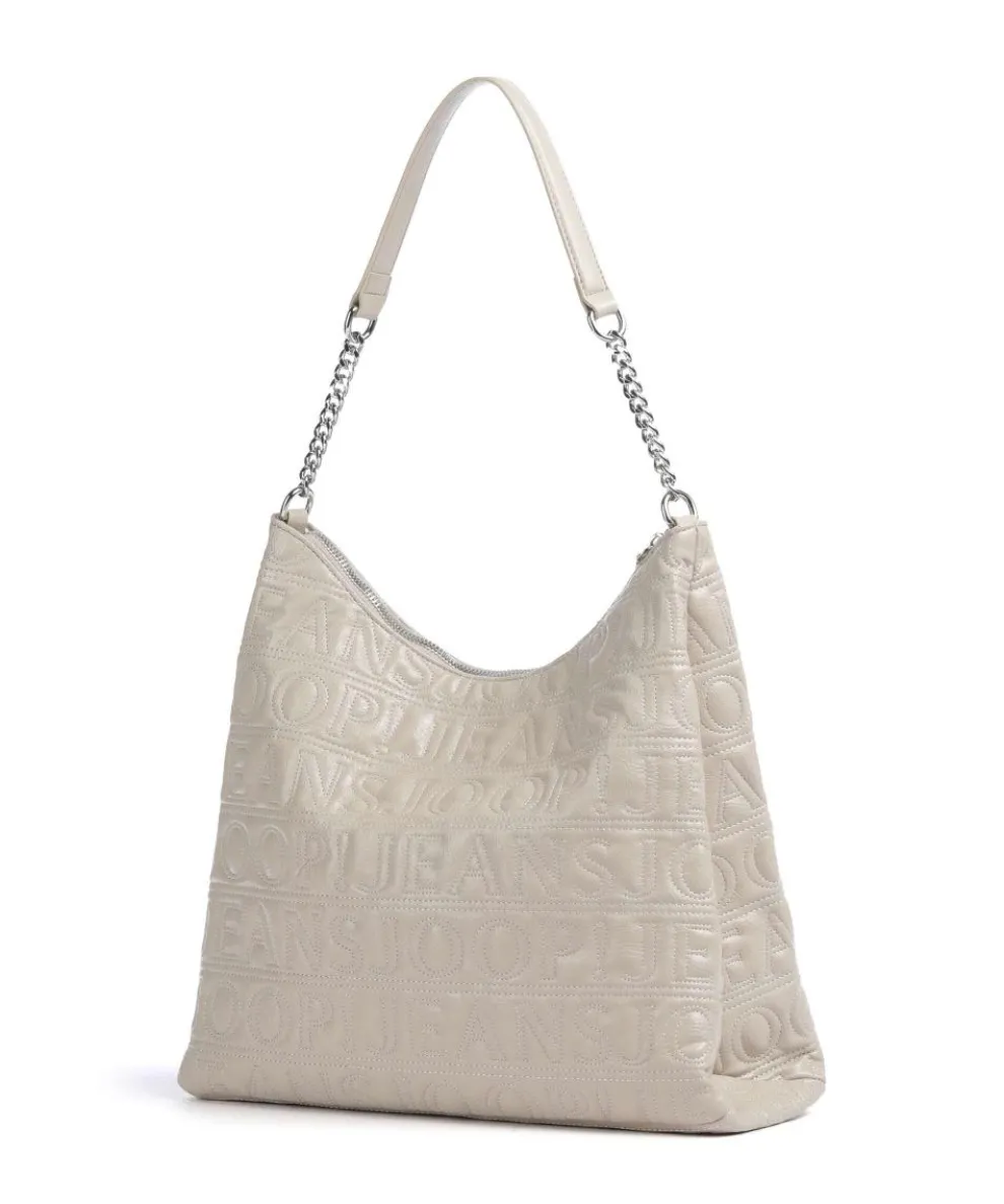 Jeans Iniziale Spiega Lucille Beuteltasche Lederimitat beige