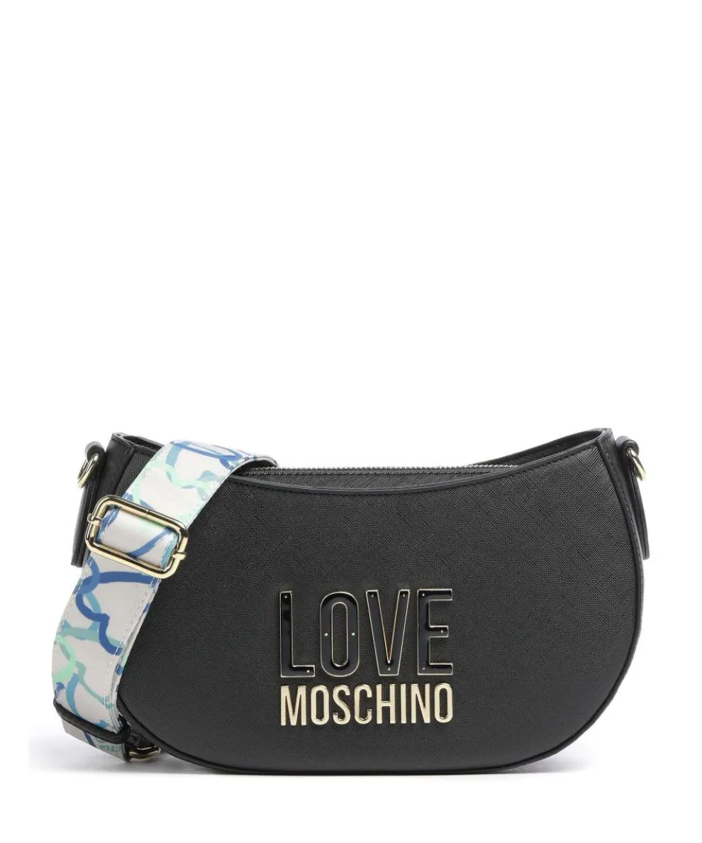 Jelly Logo Umhängetasche Lederimitat schwarz