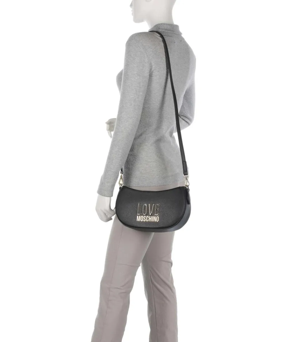 Jelly Logo Umhängetasche Lederimitat schwarz