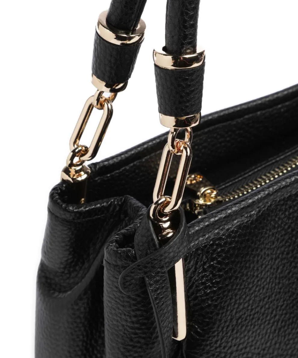 Jenny M Handtasche genarbtes Leder schwarz