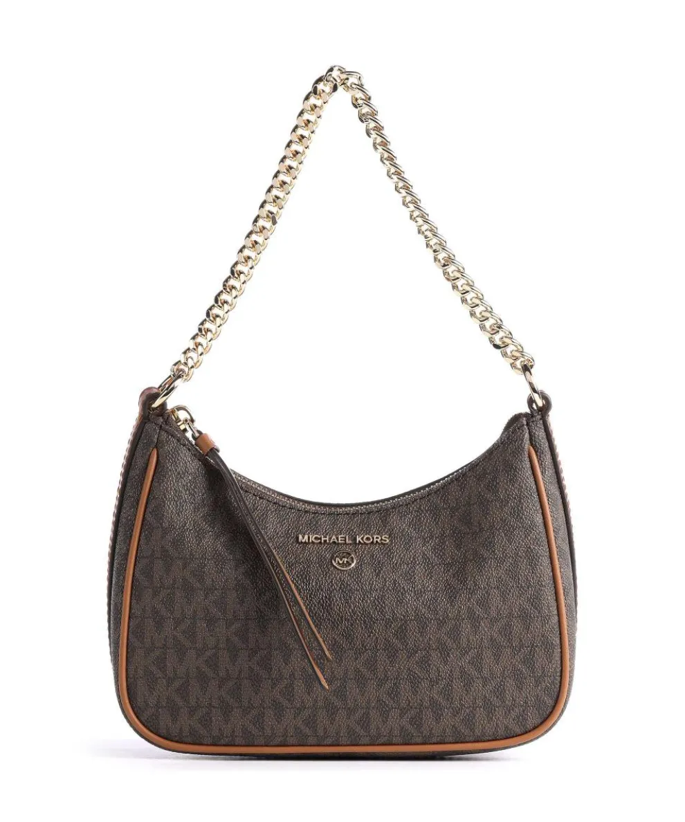 Jet Set Charm Schultertasche Canvas dunkelbraun