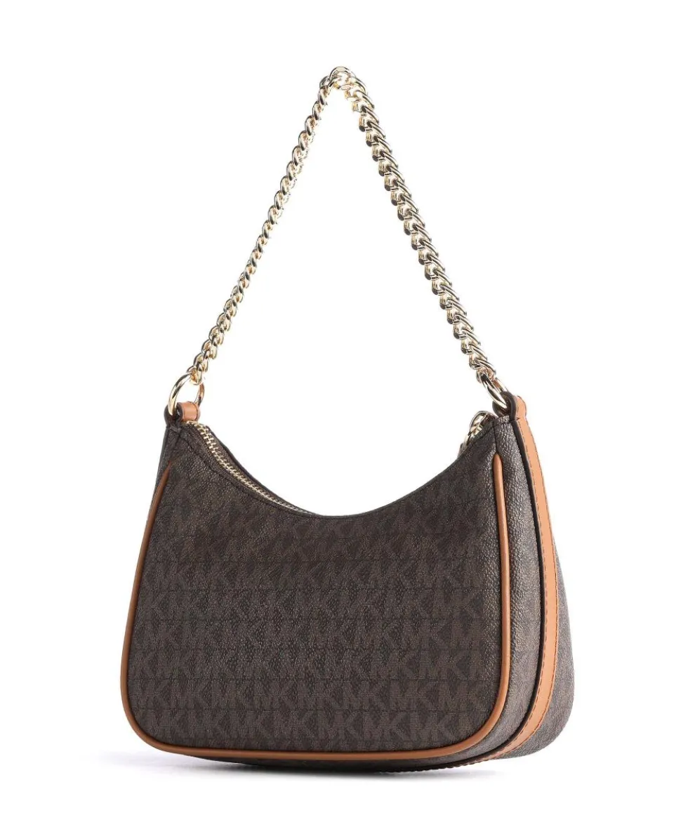 Jet Set Charm Schultertasche Canvas dunkelbraun