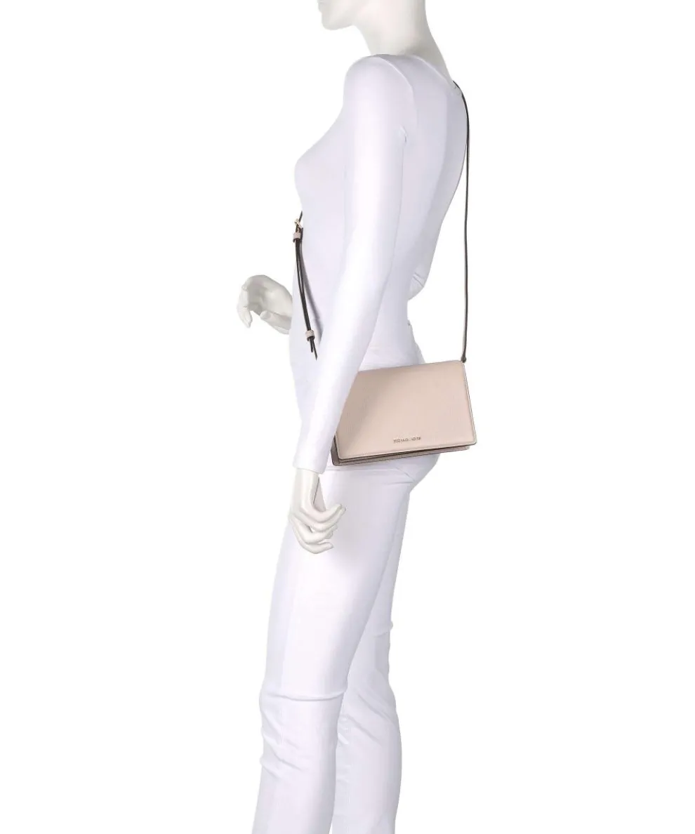 Jet Set Medium Umhängetasche genarbtes Rindsleder altrosa