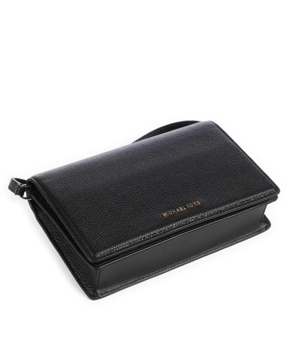 Jet Set Medium Umhängetasche genarbtes Rindsleder schwarz