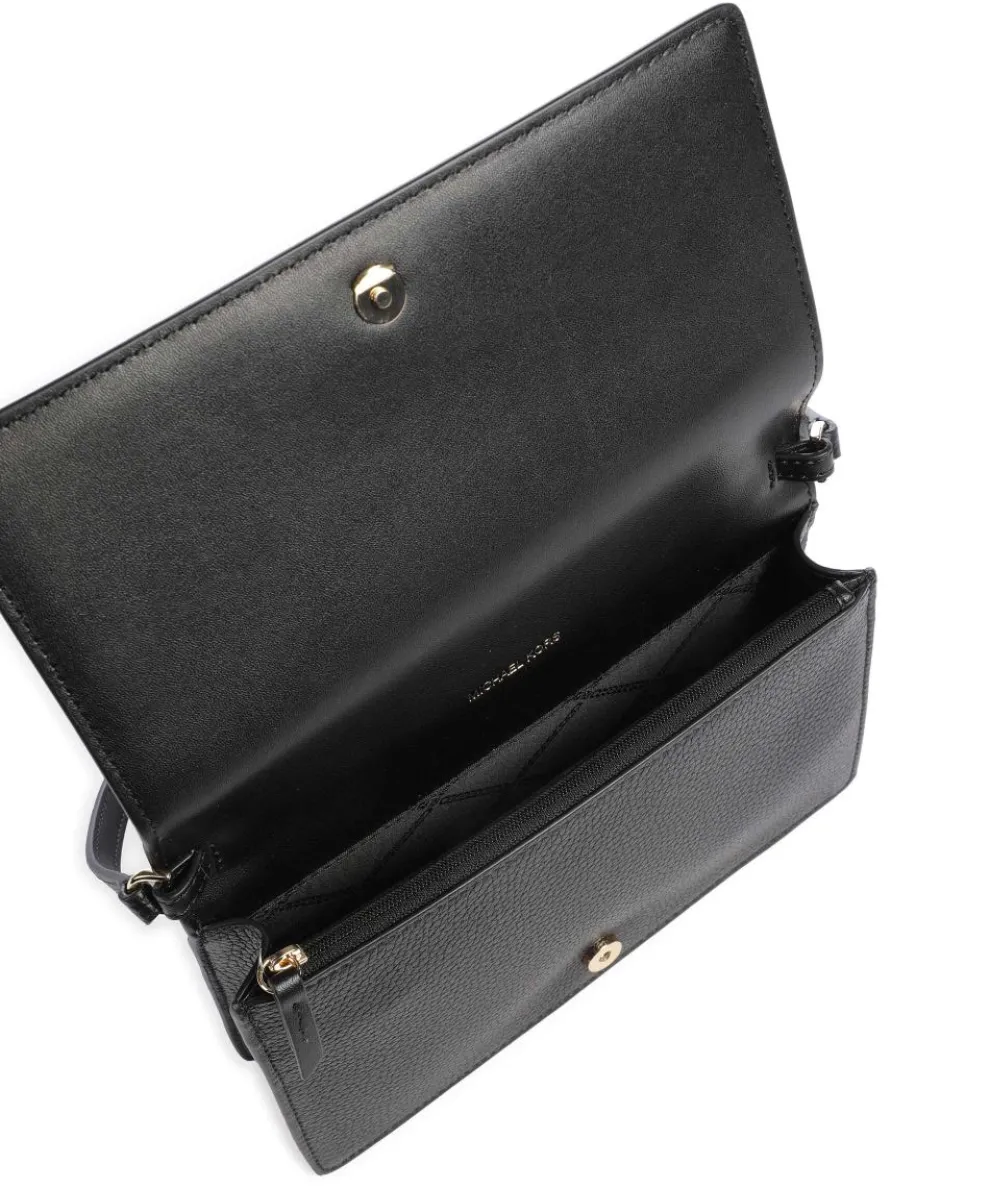 Jet Set Medium Umhängetasche genarbtes Rindsleder schwarz