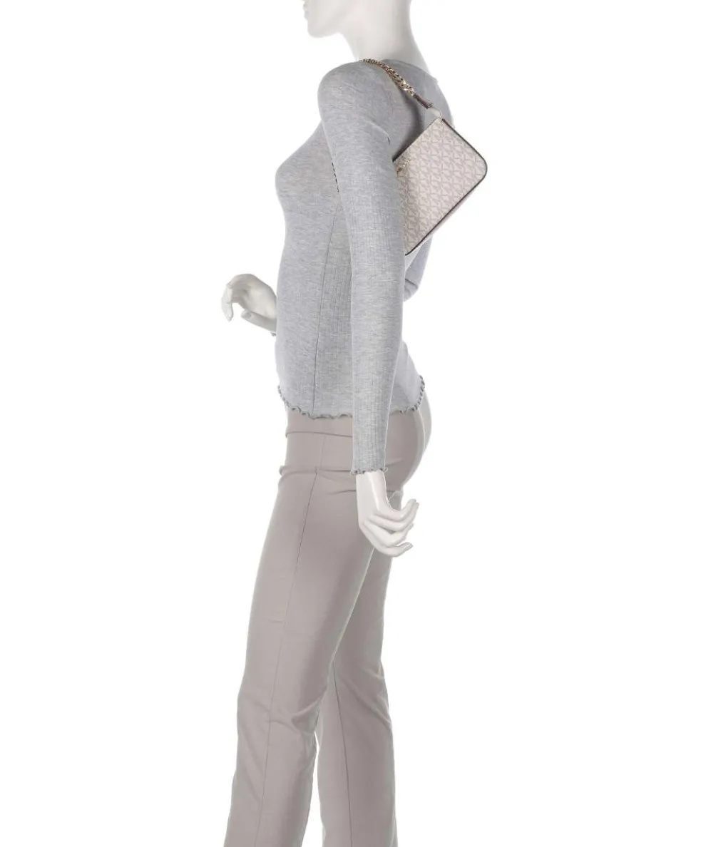 Jet Set Schultertasche Lederimitat beige