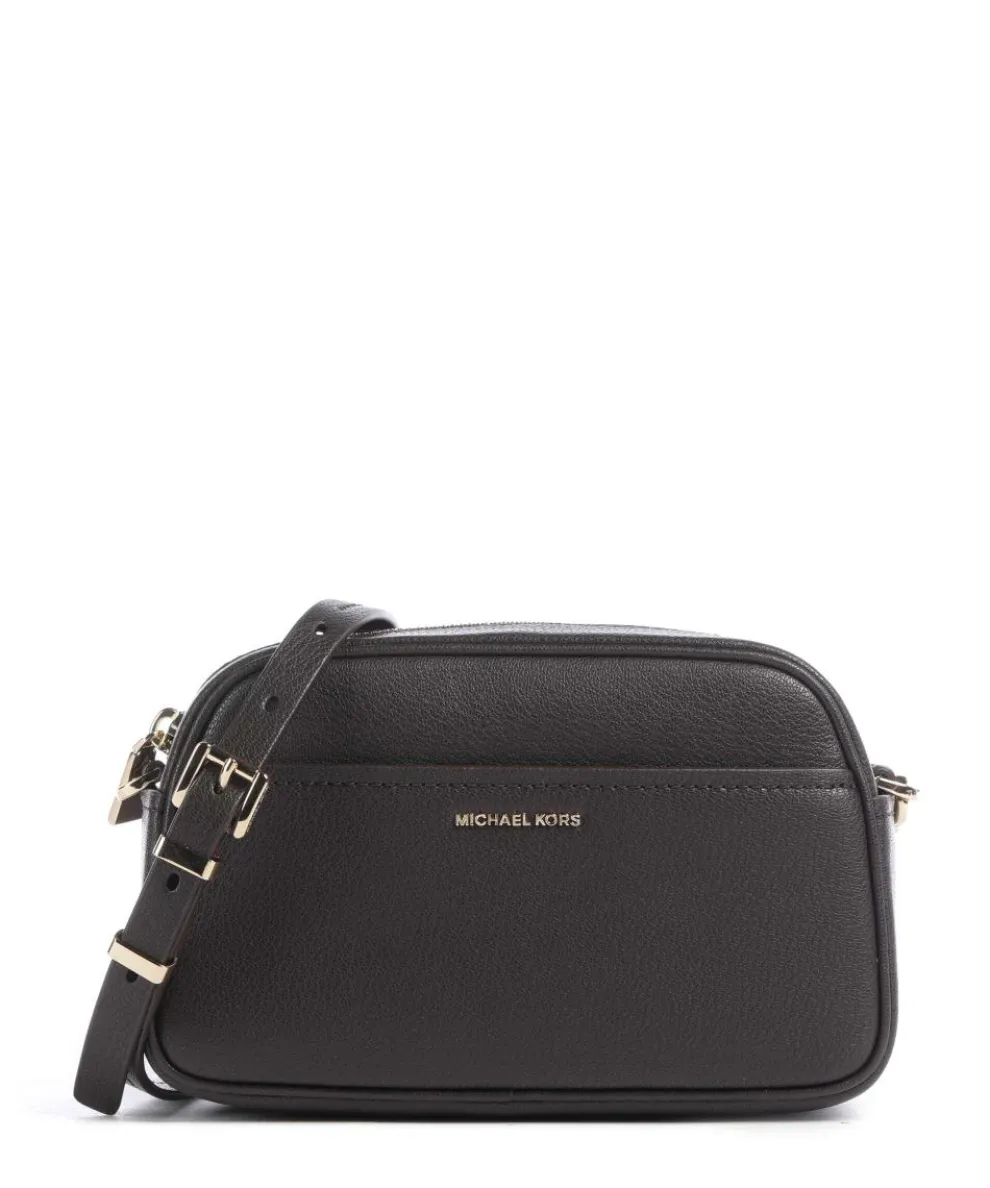 Jet Set Small Umhängetasche genarbtes Rindsleder dunkelbraun