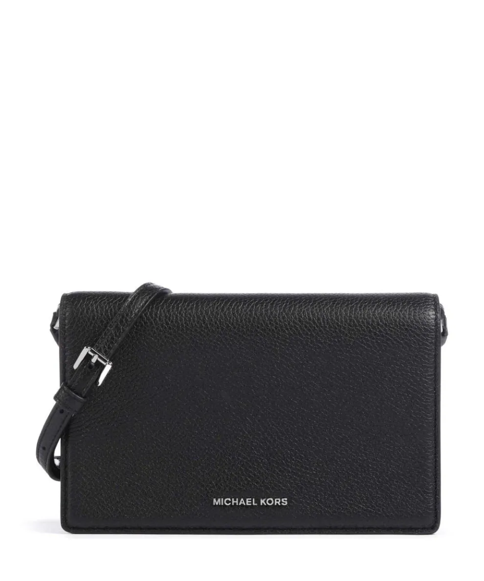 Jet Set Umhängetasche genarbtes Rindsleder schwarz