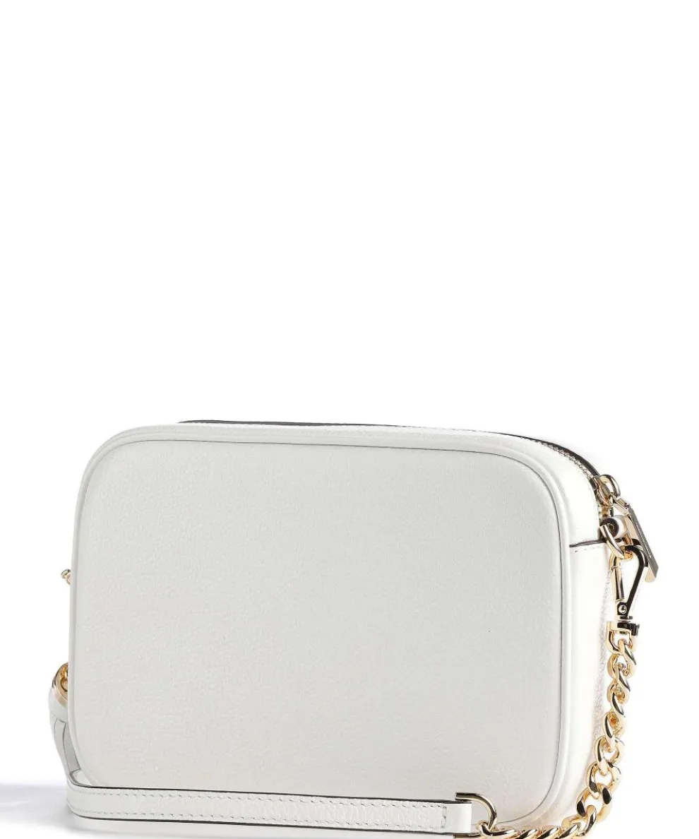 Jet Set Umhängetasche genarbtes Rindsleder weiß