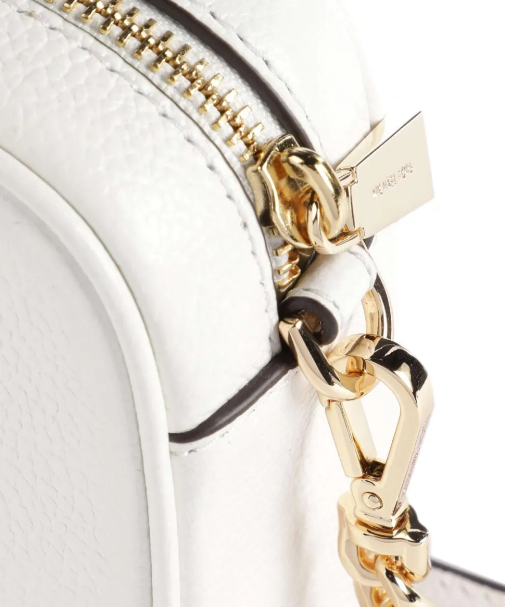 Jet Set Umhängetasche genarbtes Rindsleder weiß