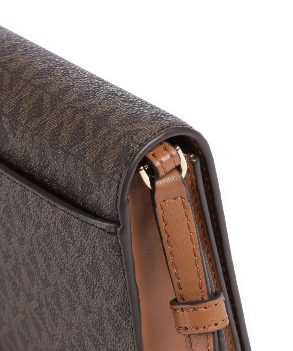 Jet Set Umhängetasche Canvas dunkelbraun