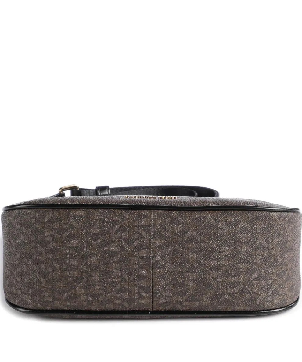 Jet Set Umhängetasche Canvas dunkelbraun