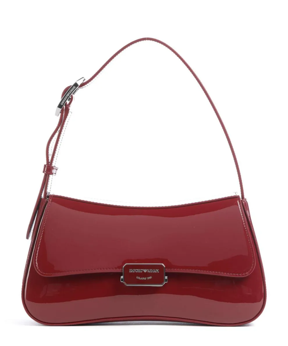 Cassandra Schultertasche Lederimitat dunkelrot