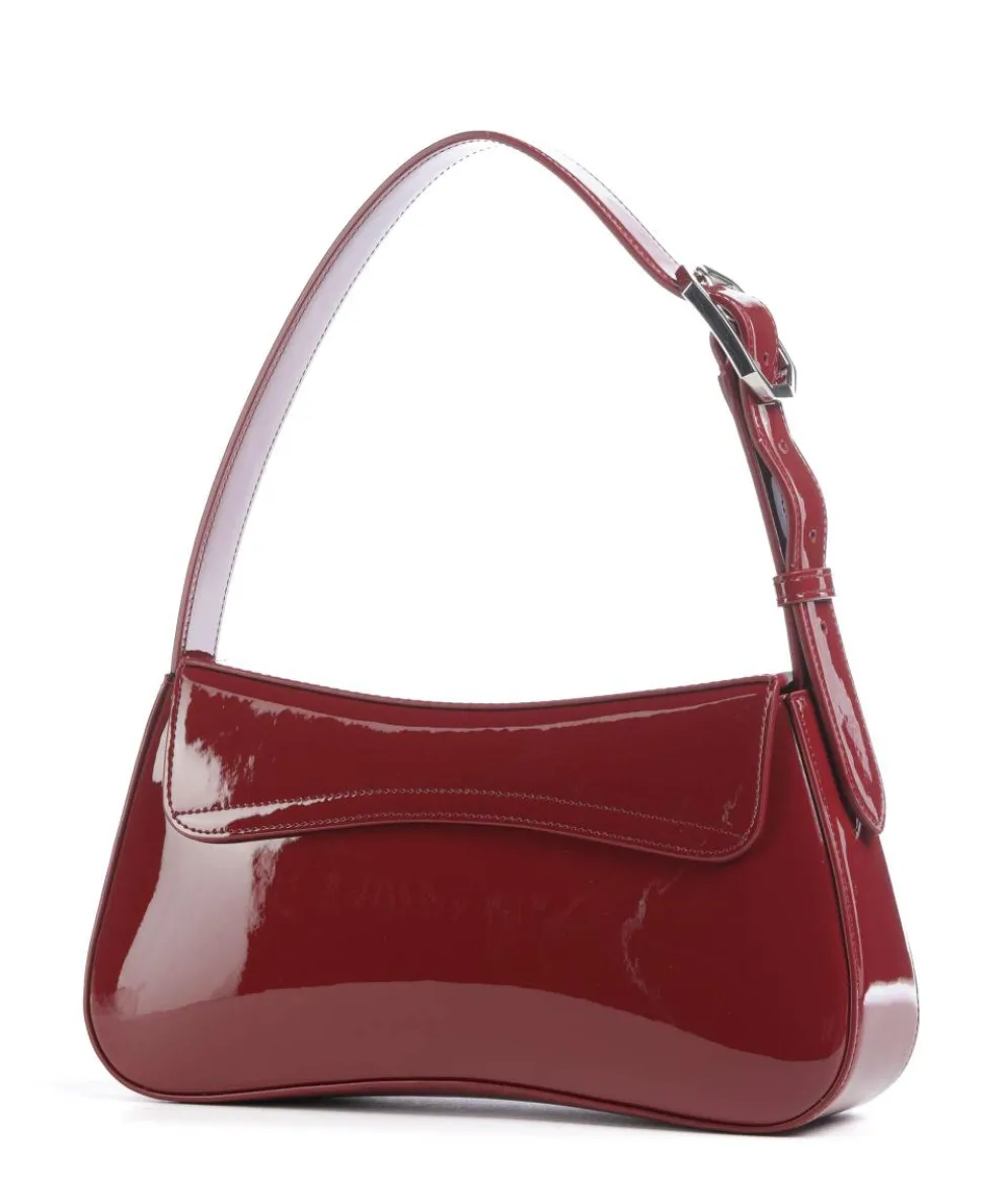 Cassandra Schultertasche Lederimitat dunkelrot