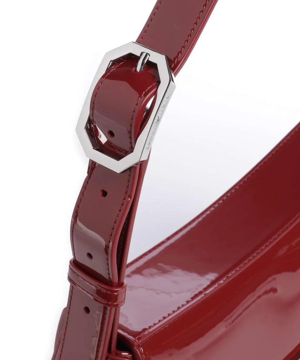 Cassandra Schultertasche Lederimitat dunkelrot