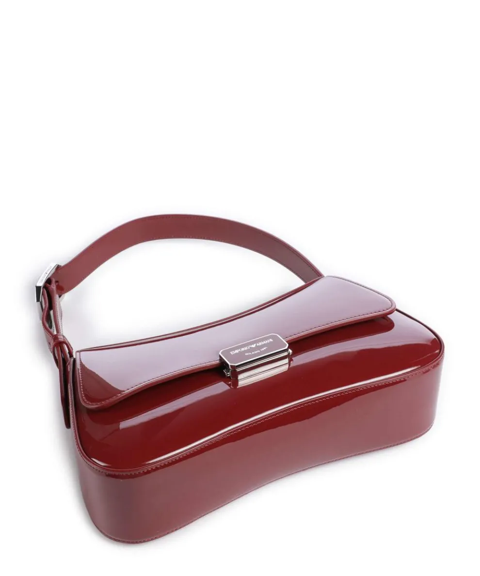 Cassandra Schultertasche Lederimitat dunkelrot