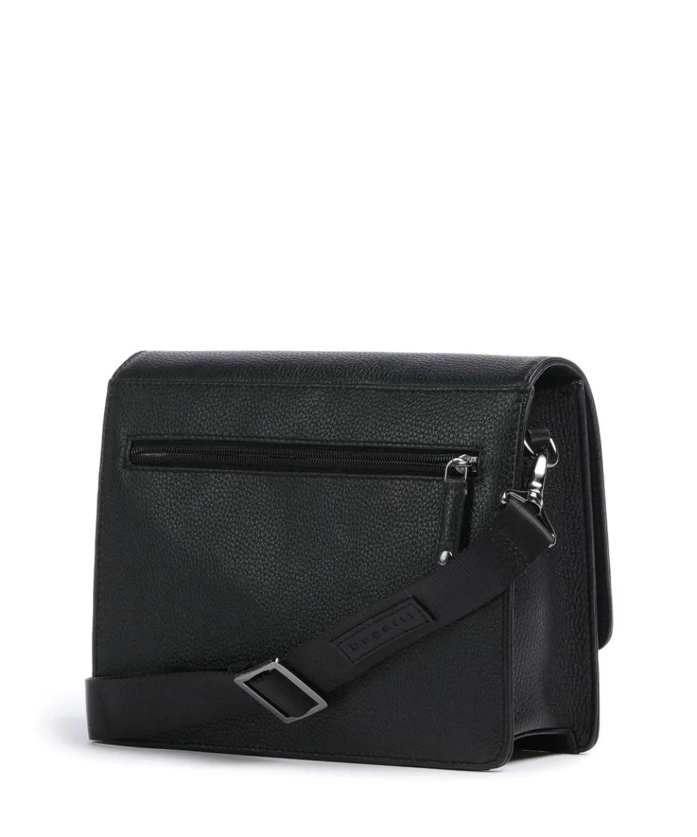 Elsa Umhängetasche genarbtes Rindsleder schwarz