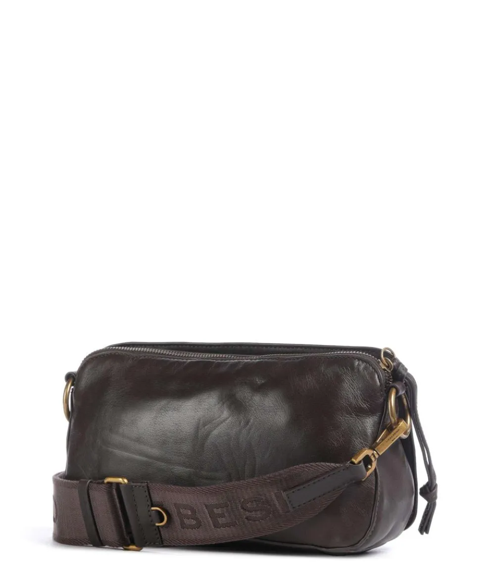 Clarice Sheep Natural Umhängetasche Schafsleder dunkelbraun