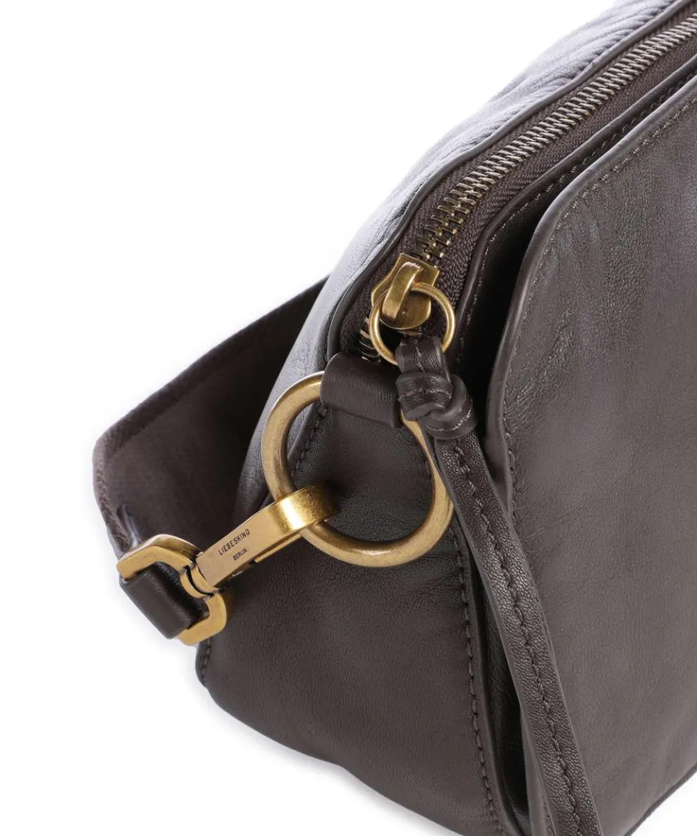 Clarice Sheep Natural Umhängetasche Schafsleder dunkelbraun