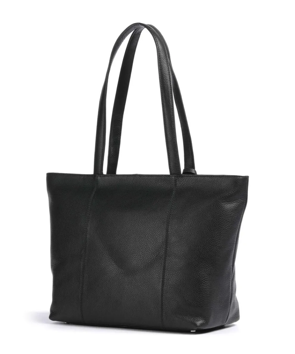 Hanna Shopper genarbtes Rindsleder schwarz