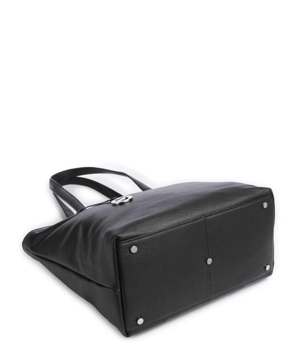 Hanna Shopper genarbtes Rindsleder schwarz