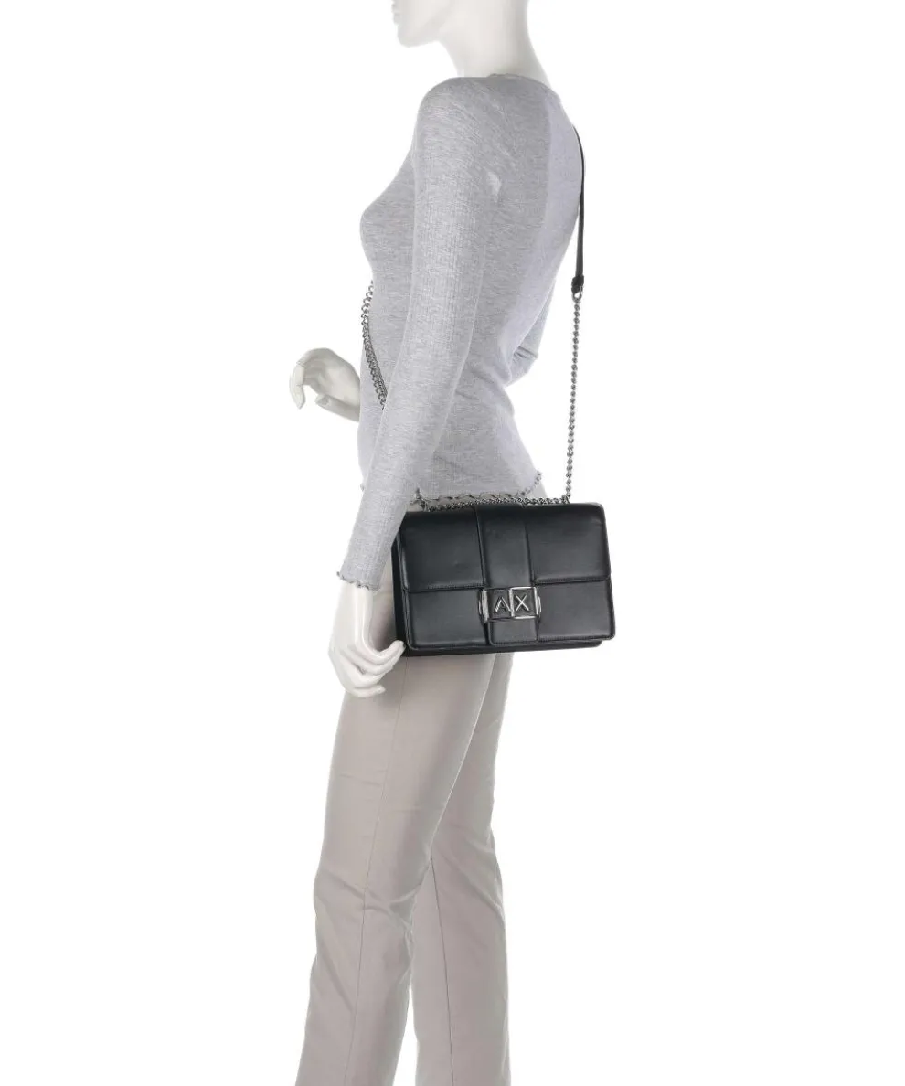 Jodie M Schultertasche Lederimitat schwarz