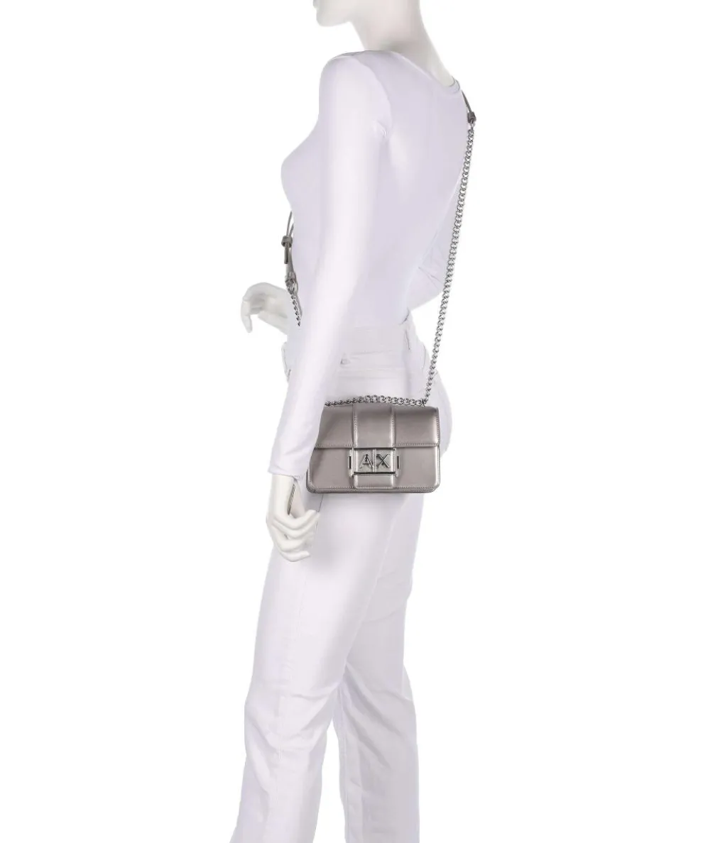 Jodie S Schultertasche Lederimitat silber