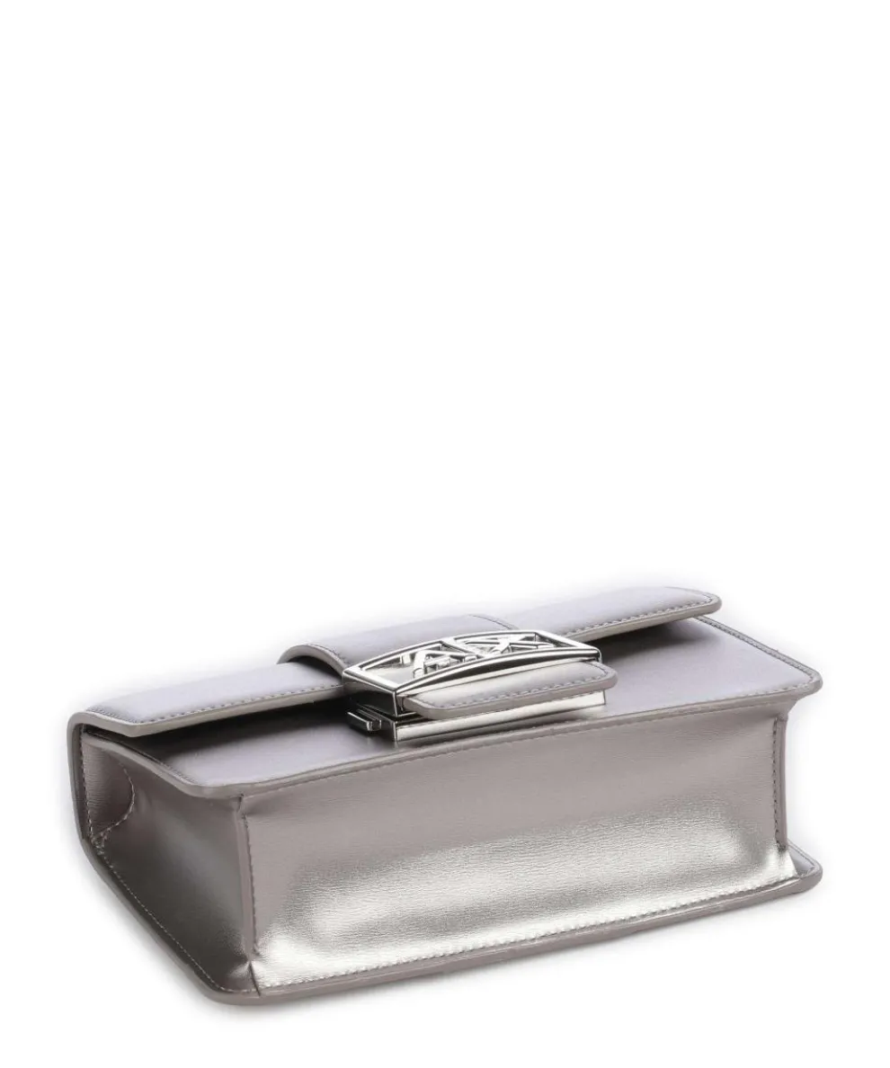 Jodie S Schultertasche Lederimitat silber