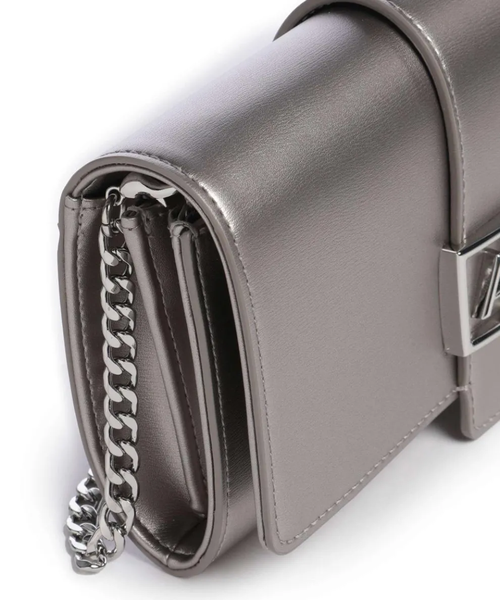 Jodie Umhängetasche Lederimitat silber