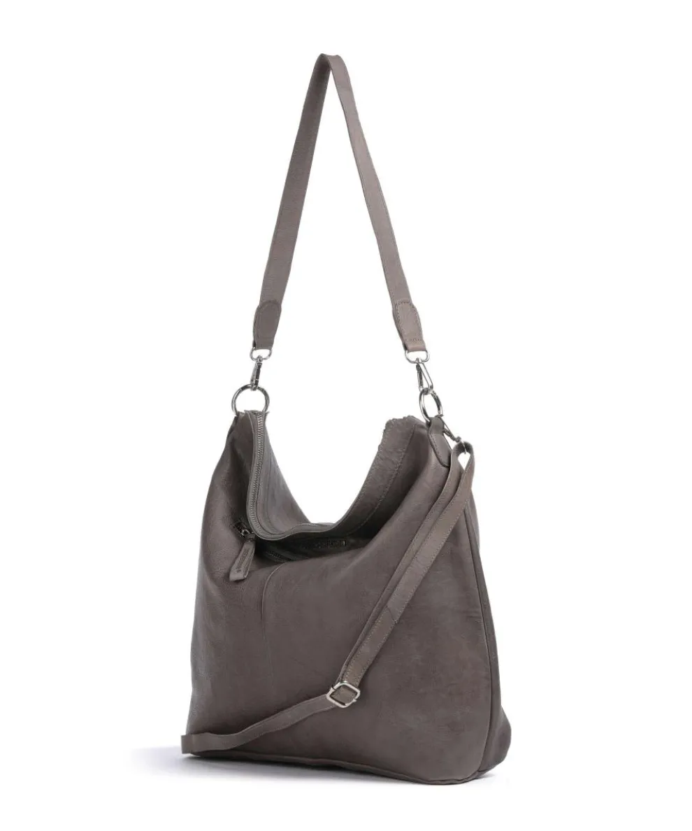 Johannesgasse 2 Beuteltasche genarbtes Rindsleder taupe