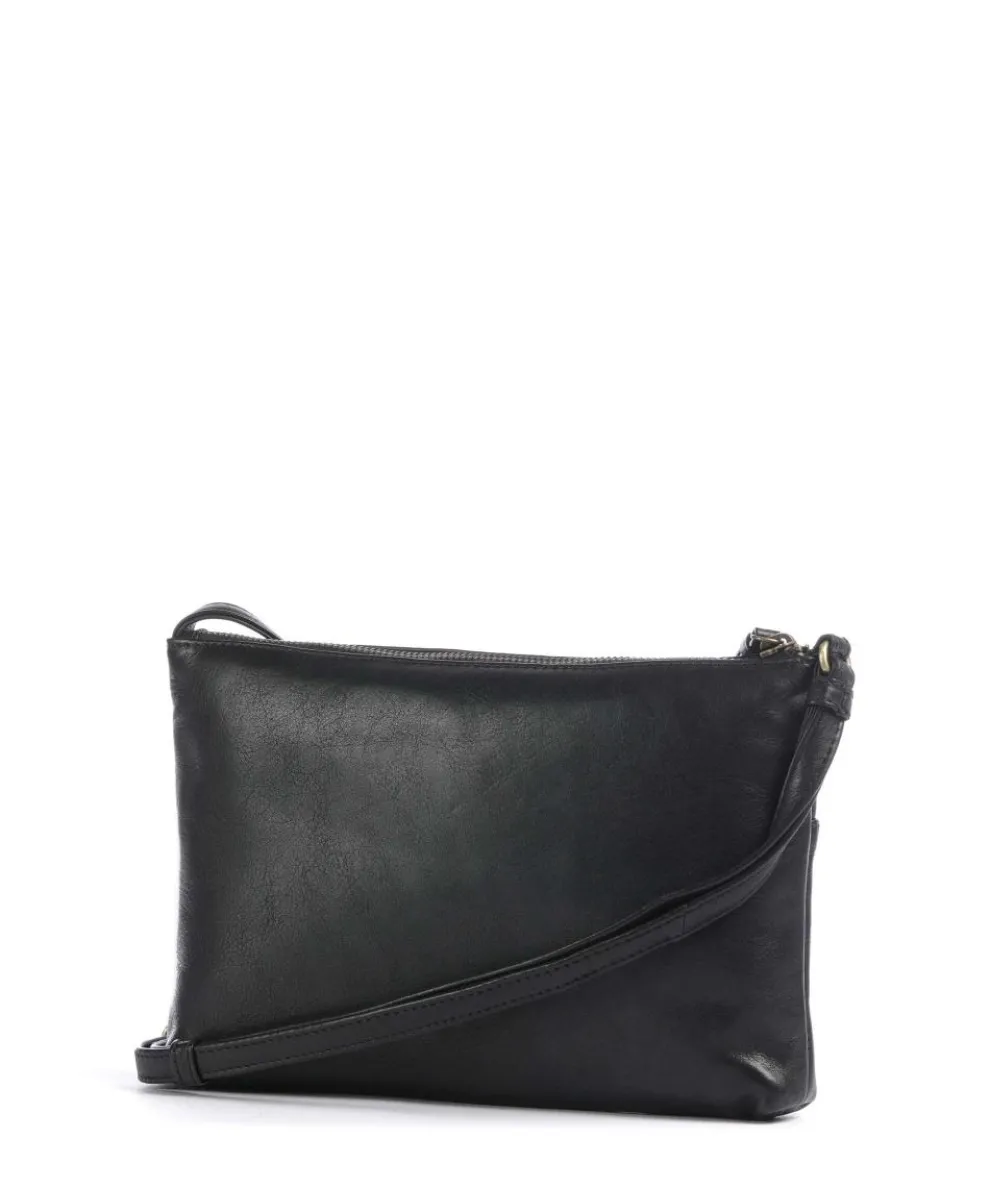 Jolie Umhängetasche fein genarbtes Rindsleder schwarz