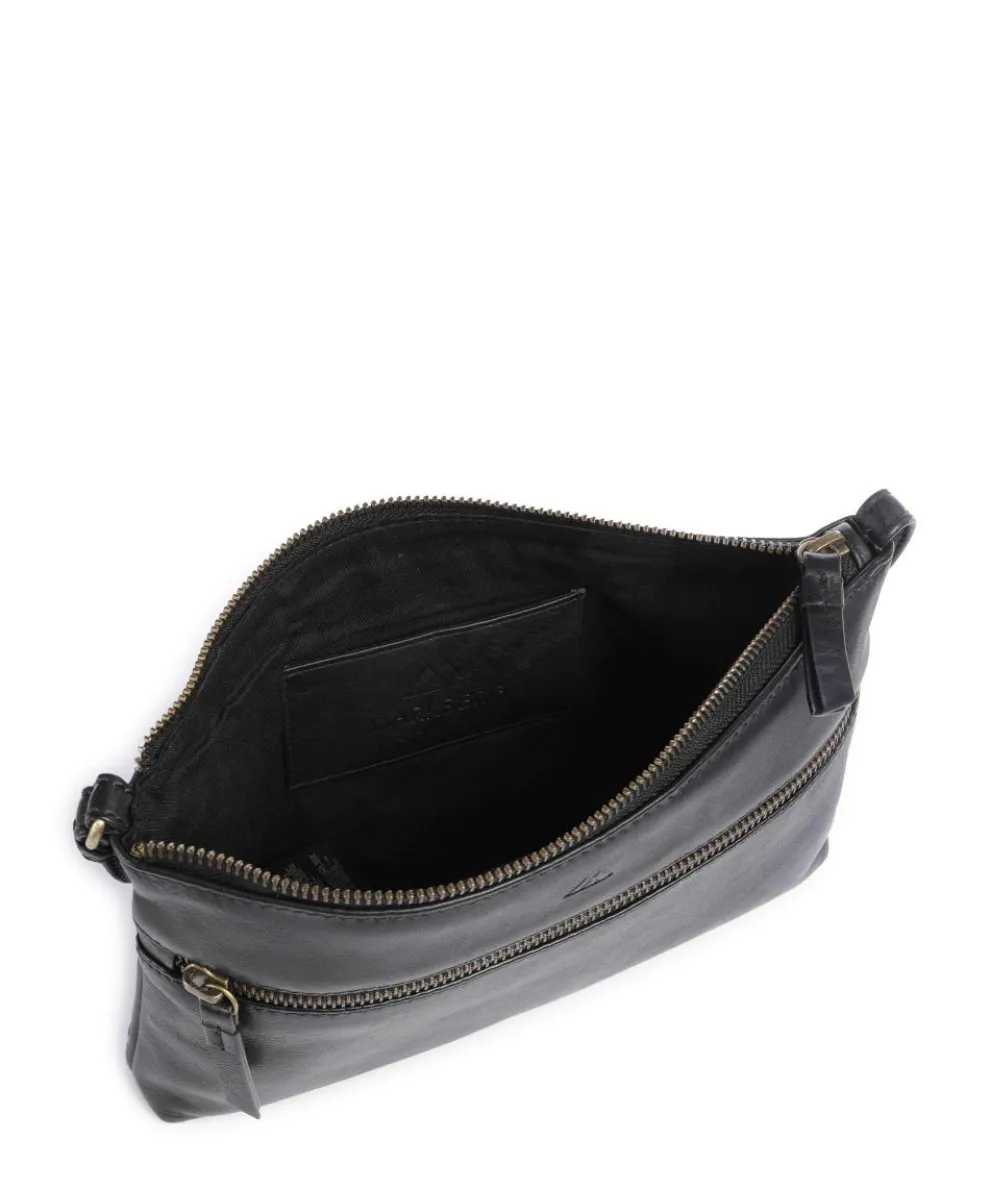 Jolie Umhängetasche fein genarbtes Rindsleder schwarz