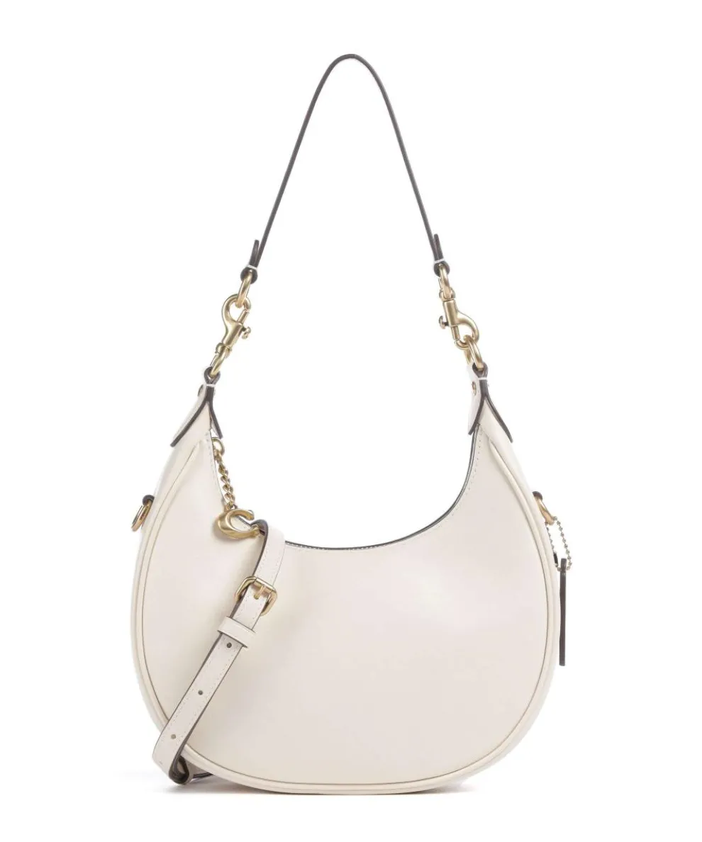 Jonie 22 Schultertasche fein genarbtes Leder creme