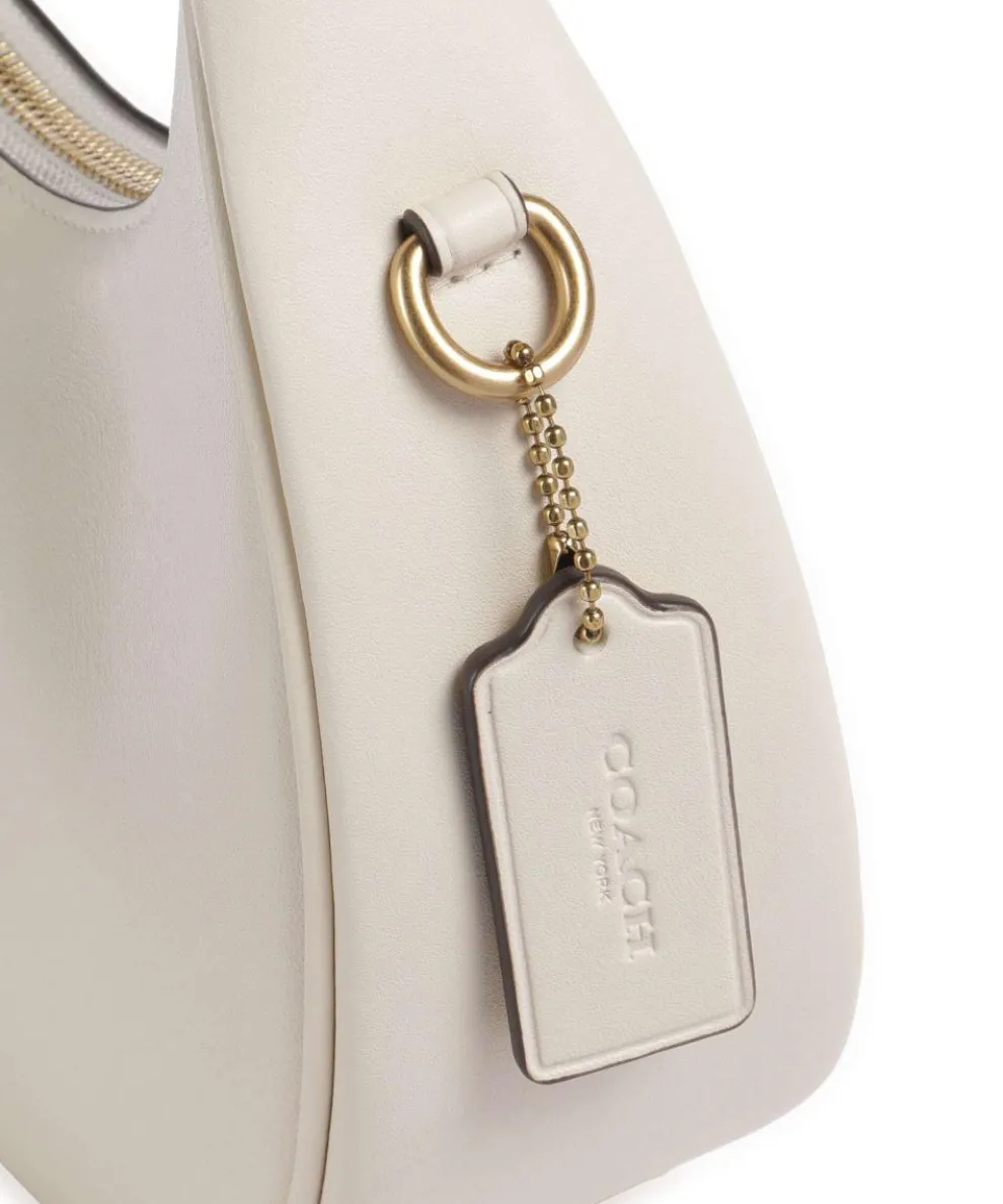 Jonie 22 Schultertasche fein genarbtes Leder creme