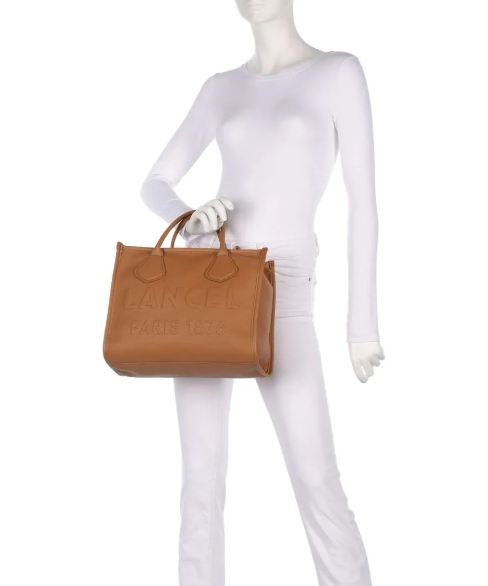 Jour M Handtasche genarbtes Rindsleder camel