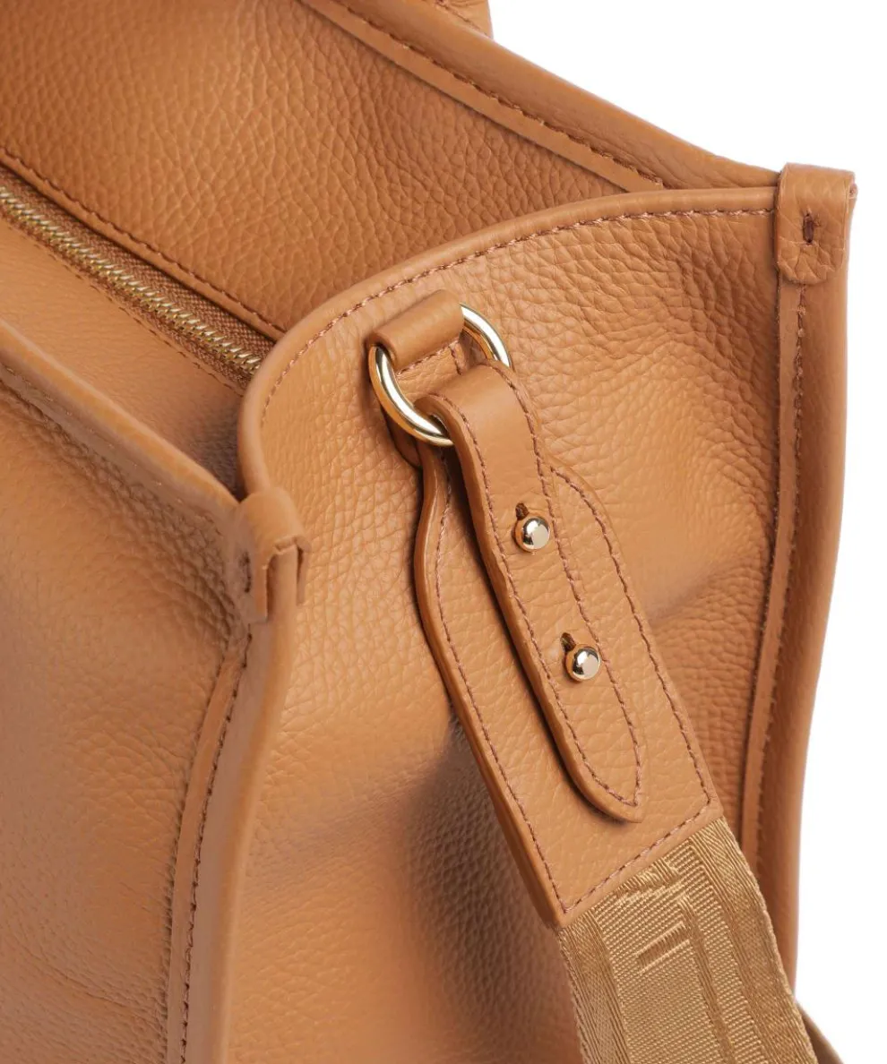 Jour M Handtasche genarbtes Rindsleder camel