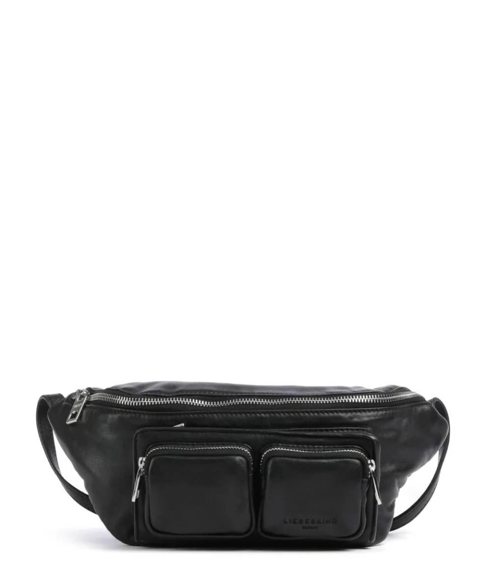 Maia Sheep Natural M Gürteltasche Schafsleder schwarz