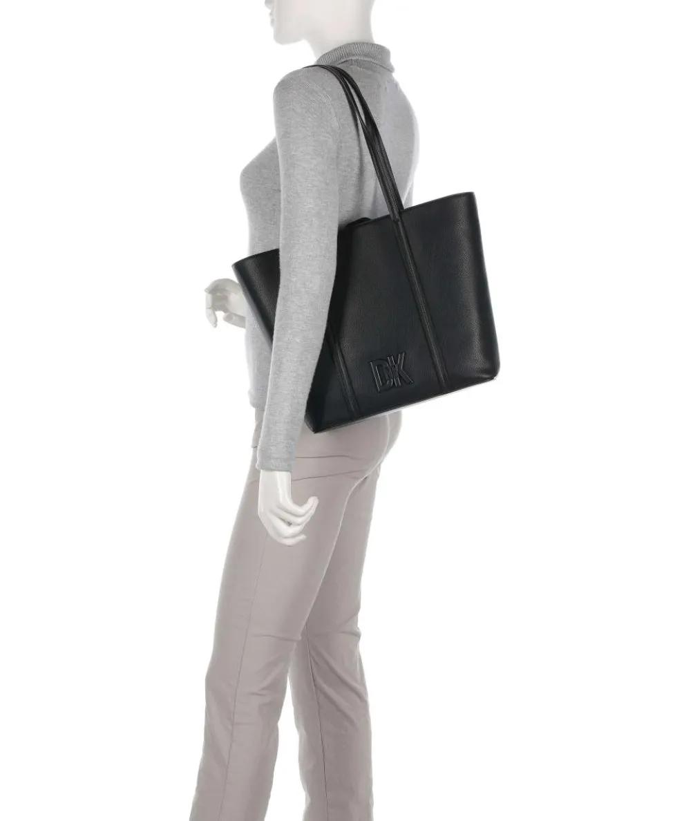 Milano Seventh Avenue Shopper genarbtes Rindsleder schwarz