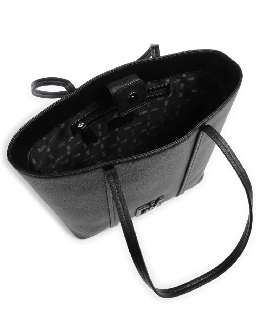 Milano Seventh Avenue Shopper genarbtes Rindsleder schwarz