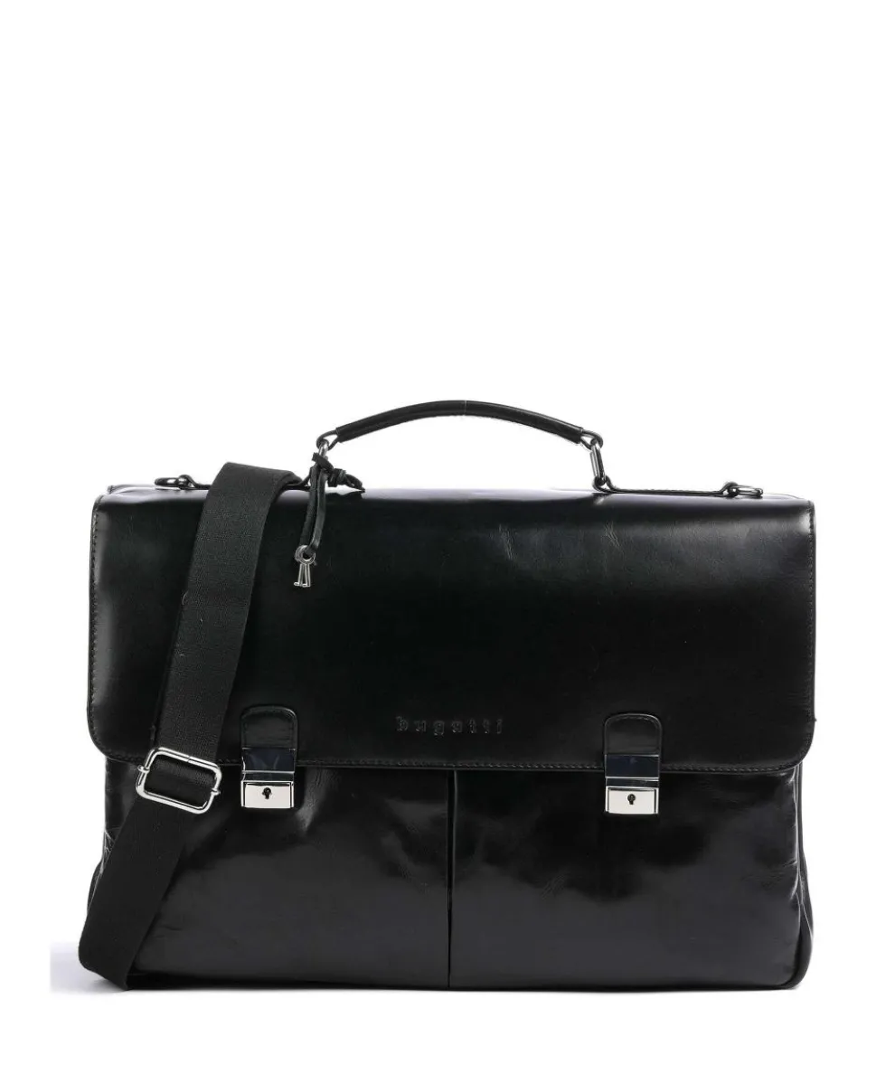 Romano Aktentasche 16″ Pull-Up Rindsleder schwarz