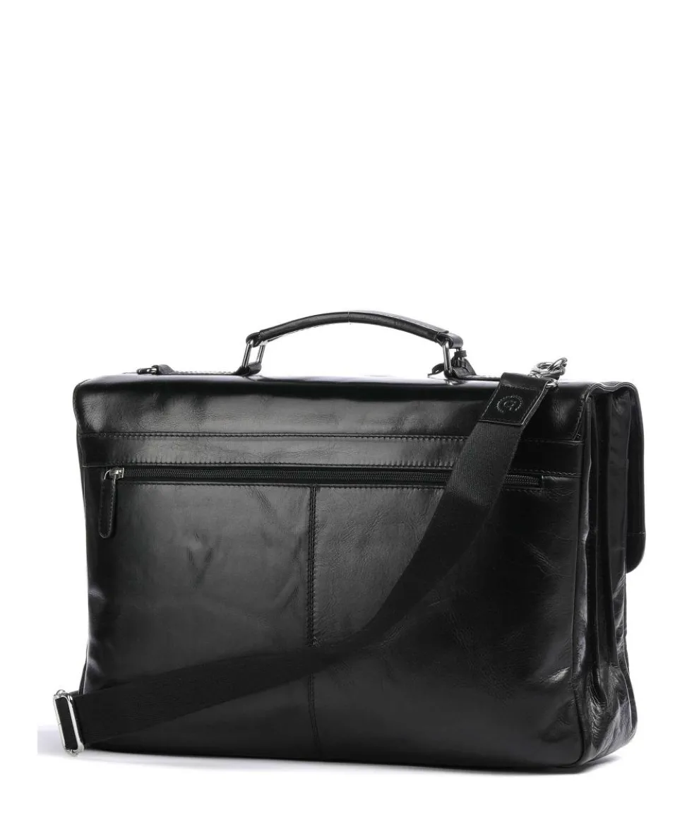 Romano Aktentasche 16″ Pull-Up Rindsleder schwarz