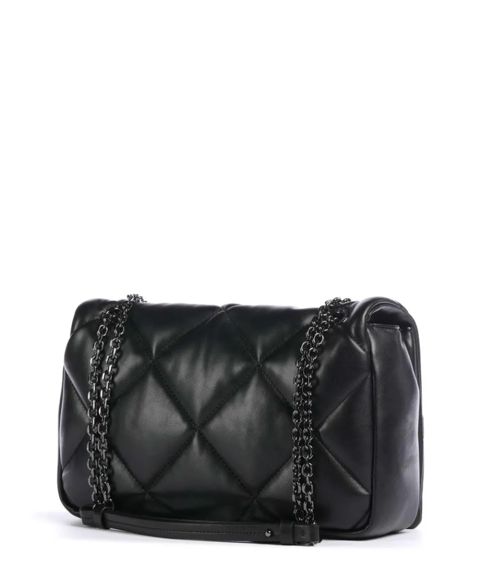 Juliet Schultertasche Lederimitat schwarz